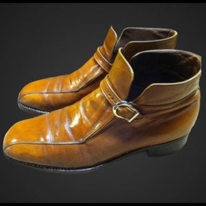 Vintage Florsheim Tan Leather Ankle Boots 8.5